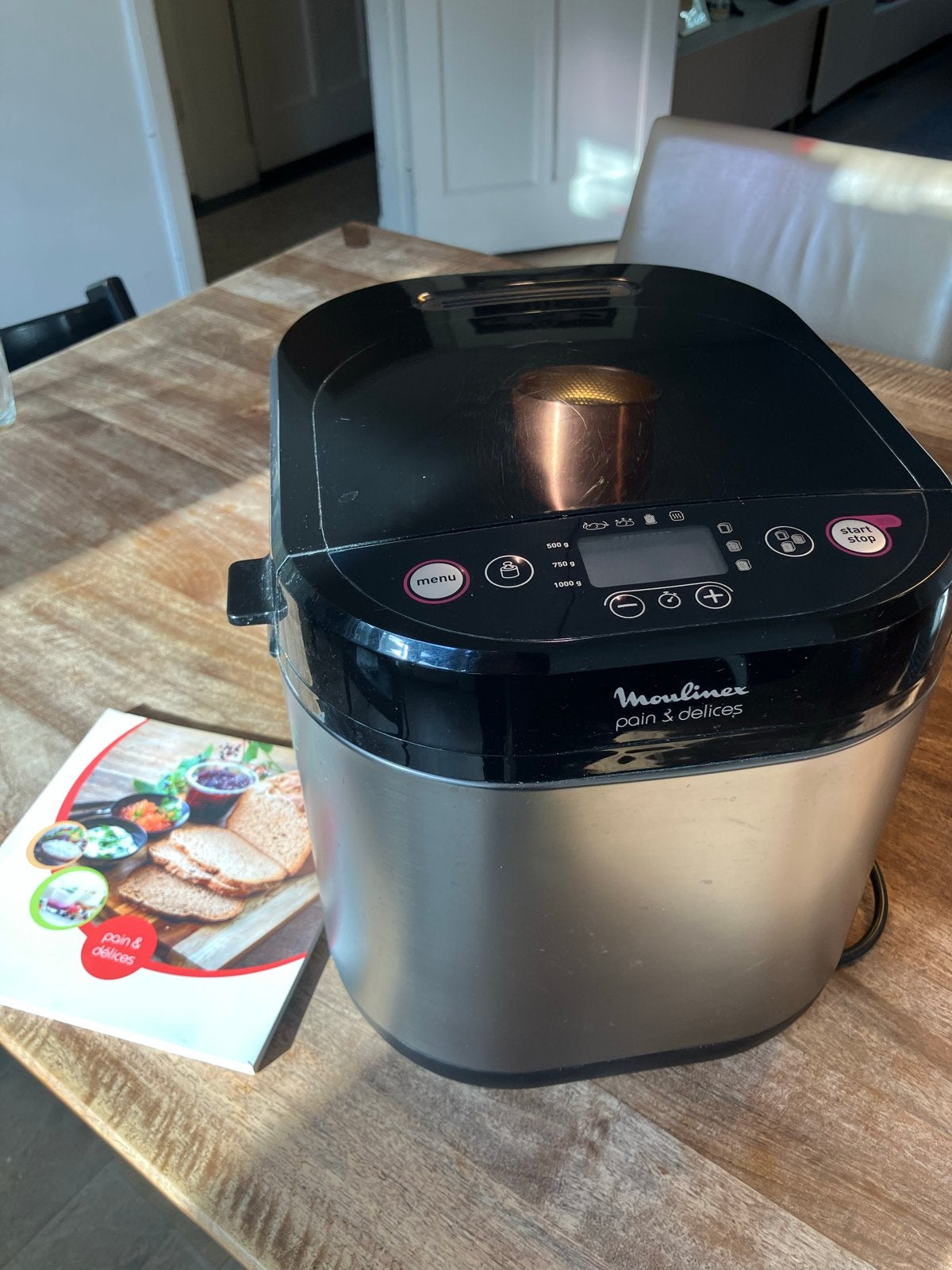 Moulinex Broodbakmachine Pain & Délices - Glutenvrij, Meer dan 10 programma's, 800 tot 1200 gram deeg, Zo goed als nieuw, Ophalen