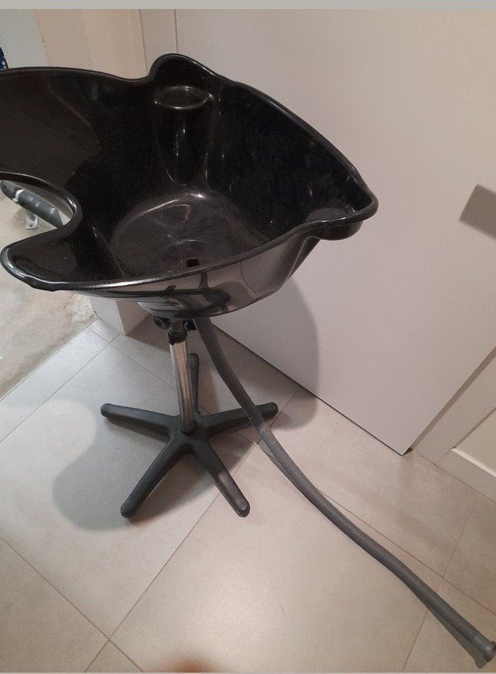zwarte kappersspoelbak, Ophalen, Gebruikt