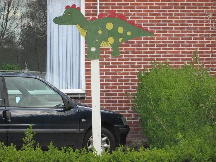 26 x dinosaurus feestpalen straatversiering, Ophalen, Zo goed als nieuw, Overige