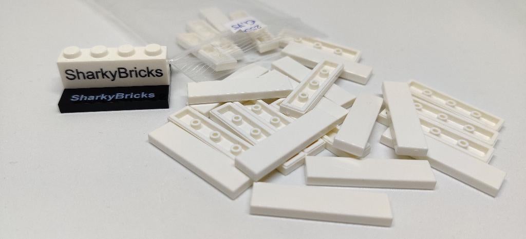 Lego Tile 1x4 Wit per 25 stuks (Nieuw), Kinderen en Baby's, Speelgoed | Duplo en Lego, Nieuw, Lego, Losse stenen, Overige thema's