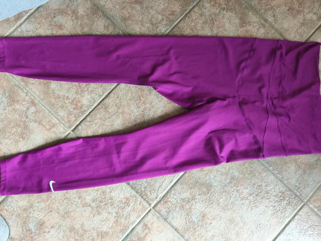 Nike Dri-Fit Legging zwangerschap Maat L Paars, Paars, Maat 42/44 (L), Nike, Ophalen of Verzenden