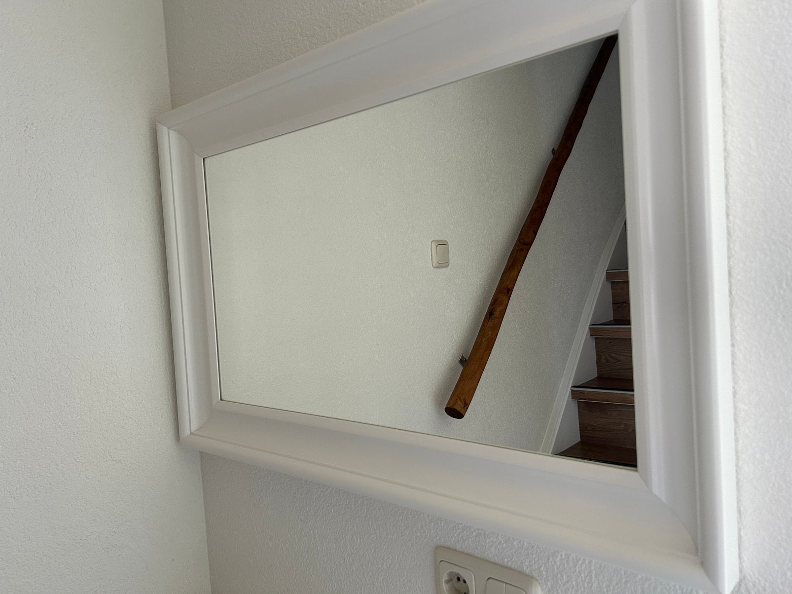 Wit ikea spiegel, Huis en Inrichting, Woonaccessoires | Spiegels, Ophalen, Minder dan 50 cm, Zo goed als nieuw, Minder dan 100 cm