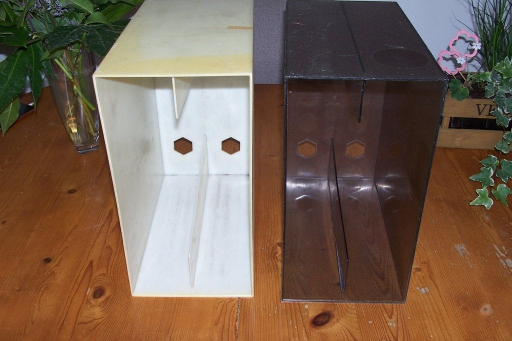2 plastic bakken voor lp's, Ophalen of Verzenden, Gebruikt, 12 inch