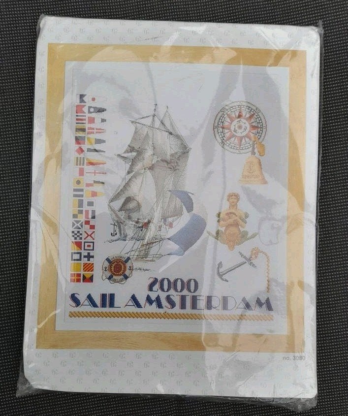 Nieuw: Thea Gouverneur Sail Amsterdam 2000 DMC borduurzijde, Ophalen of Verzenden, Nieuw, Handborduren, Borduurpakket