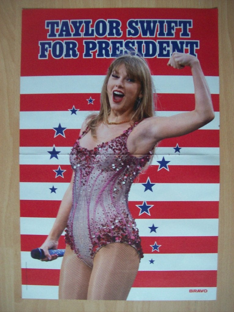 Poster van Taylor Swift / HE/RO uit Duits tijdschrift Bravo, Ophalen of Verzenden, Nieuw, A1 t/m A3, Muziek