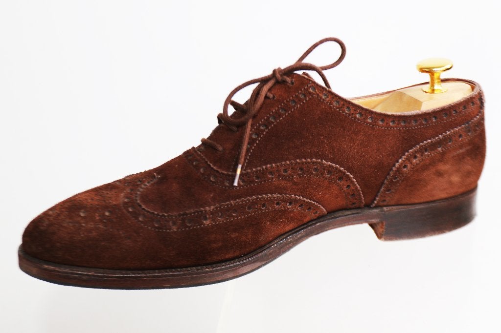 Crockett & Jones Finsbury in doos in maat 7.5 E = maat 41.5, Bruin, Ophalen of Verzenden, Zo goed als nieuw, Crockett & Jones