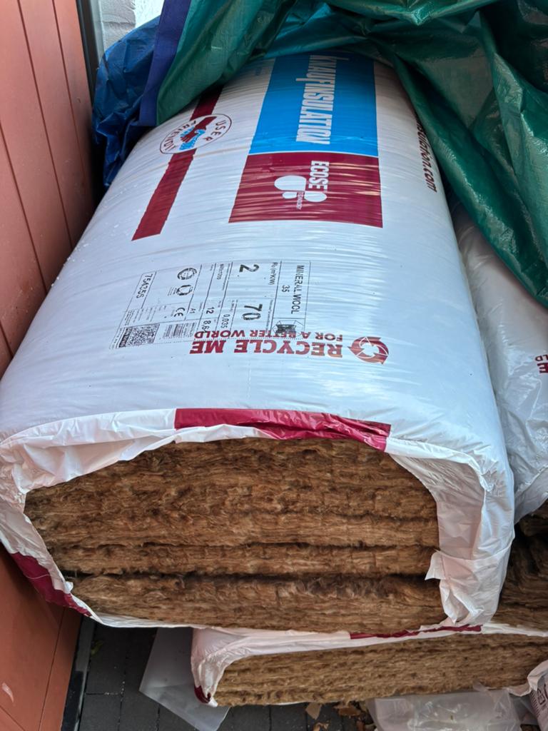Isolatie Knauf MW35  , 8,64 m2 ( Minerale Wool), 4 tot 8 cm, Nieuw, Muurisolatie, Glaswol