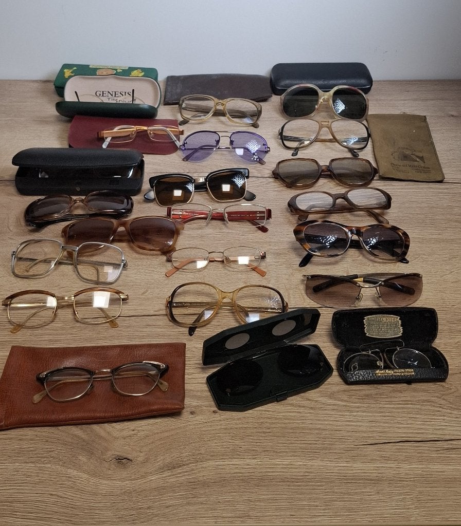 Partij Vintage Brillen & Zonnebrillen incl. Gold Filled, Overige merken, Gebruikt, Overige kleuren, Onbekend
