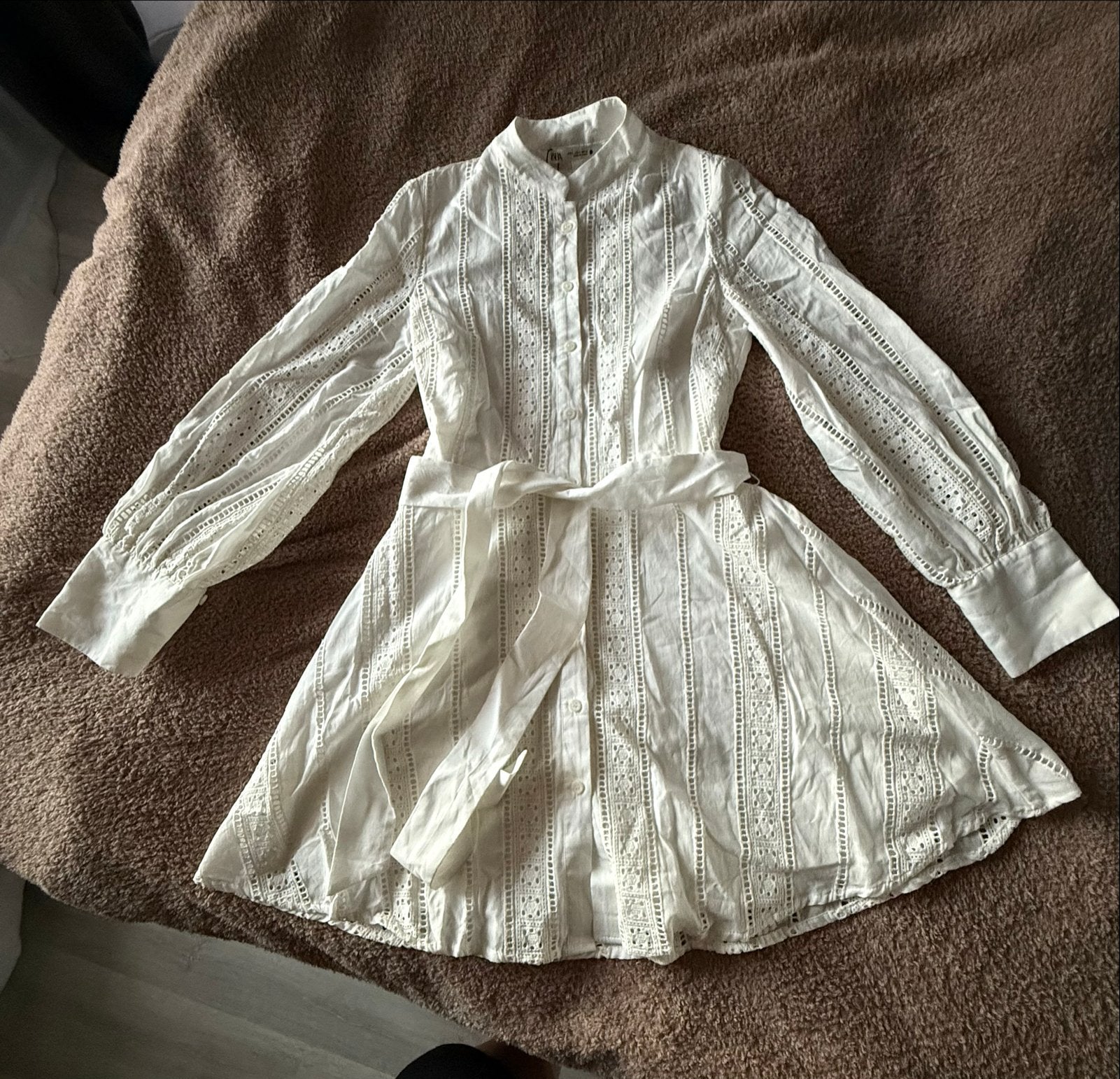 Wit jurkje Zara maat S, Verzenden, Wit, Nieuw, Maat 36 (S)