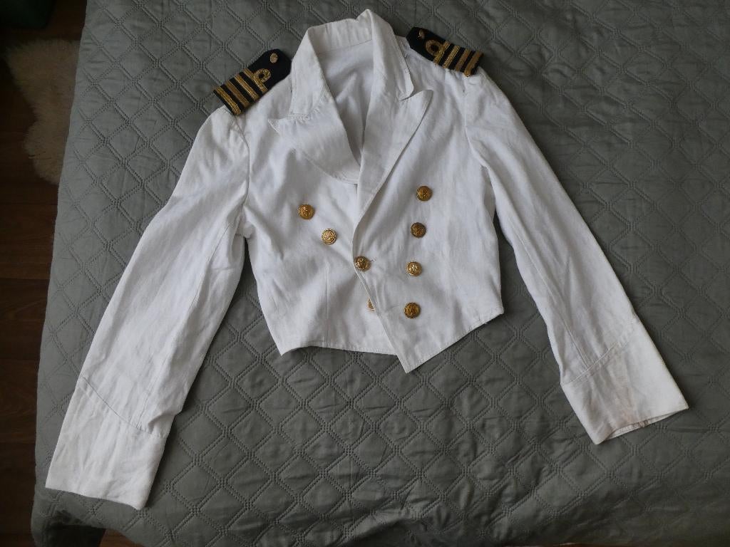 Uitgaanstenue vooroorlogs Kon. Marine Ned. Indië., Verzamelen, Ophalen of Verzenden, Marine, Nederland, Kleding of Schoenen