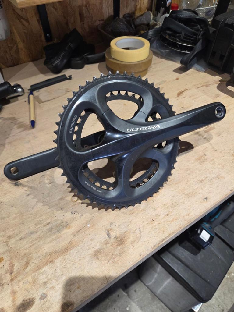 Shimano Ultegra FC-6700 Crankstel 53-39, 175mm gebruikt, Crankstel of Pedalen, Gebruikt, Ophalen of Verzenden, Aluminium