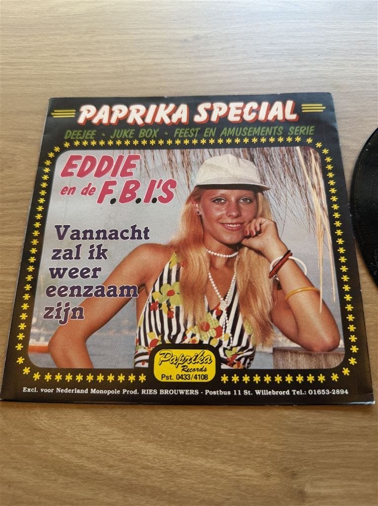 Paprika special - eddie en de fbis, Ophalen of Verzenden, Zo goed als nieuw, Pop