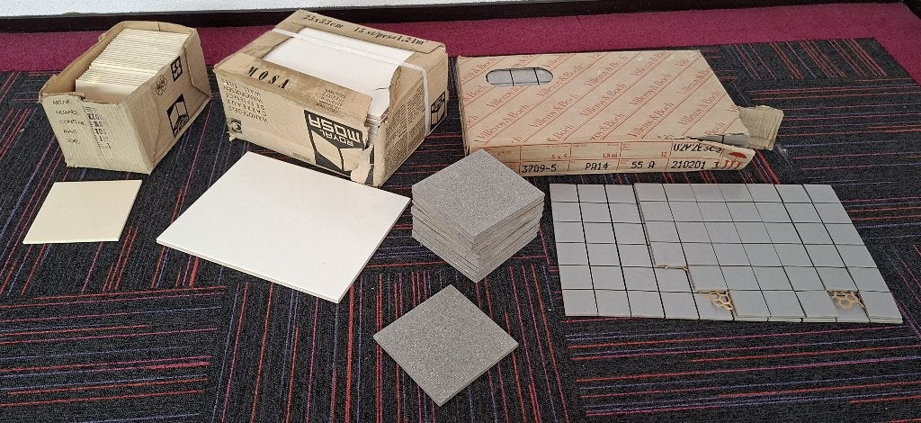 Diverse partij wand- en vloertegels (Mosa, Villeroy & Boch), Ophalen, Nieuw, 5 tot 10 m², 20 tot 40 cm