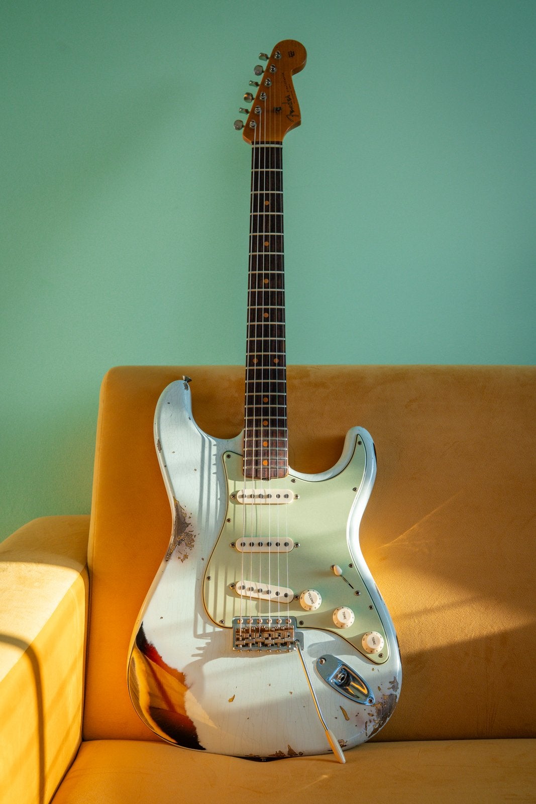 Fender Custom Shop Stratocaster 61 Aged Sonic Blue 2022, Muziek en Instrumenten, Ophalen of Verzenden, Zo goed als nieuw, Solid body