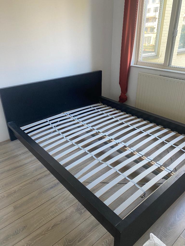 Ikea Malm Bedframe, Ophalen, Gebruikt, Bruin, Tweepersoons