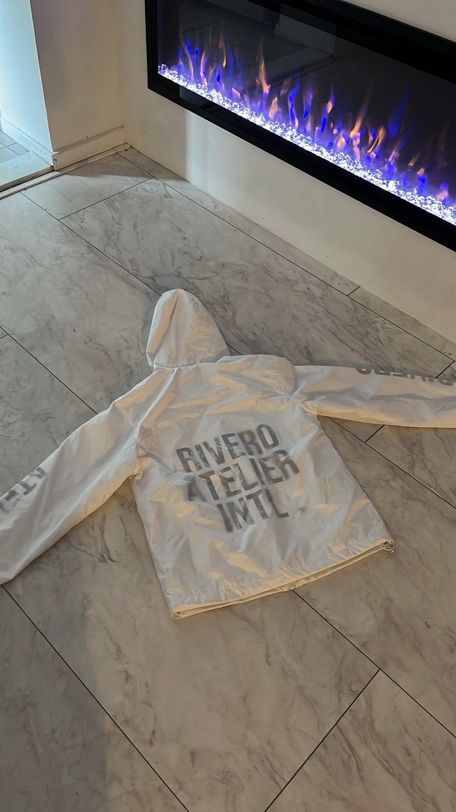 rivero windbreaker, Ophalen of Verzenden, Zo goed als nieuw, Maat 46 (S) of kleiner, Wit
