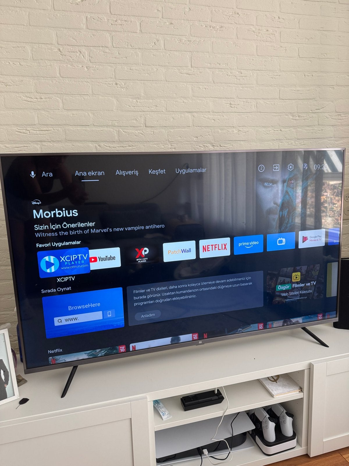Xiaomi Mi TV 4S 55 inch 4K Android Smart TV, LED, 50 Hz, Zo goed als nieuw, 100 cm of meer
