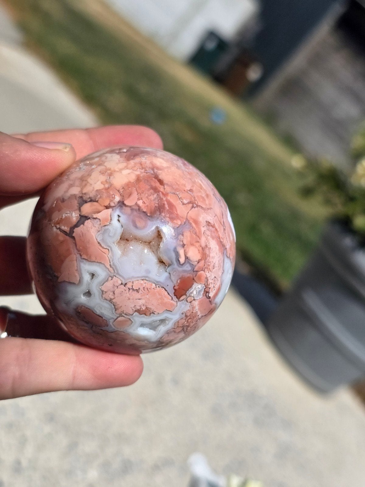 Cotton candy bloemagaat bol, Verzenden