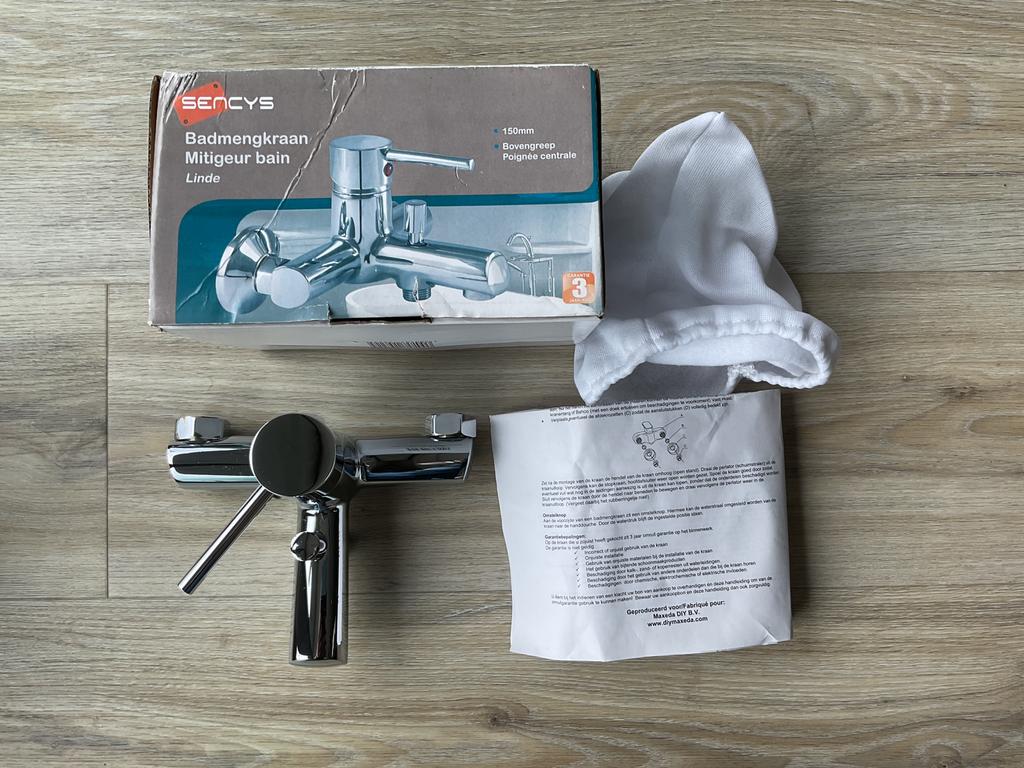 Badkranen: mengkraan/douche., Ophalen of Verzenden, Zo goed als nieuw, Chroom, Douche