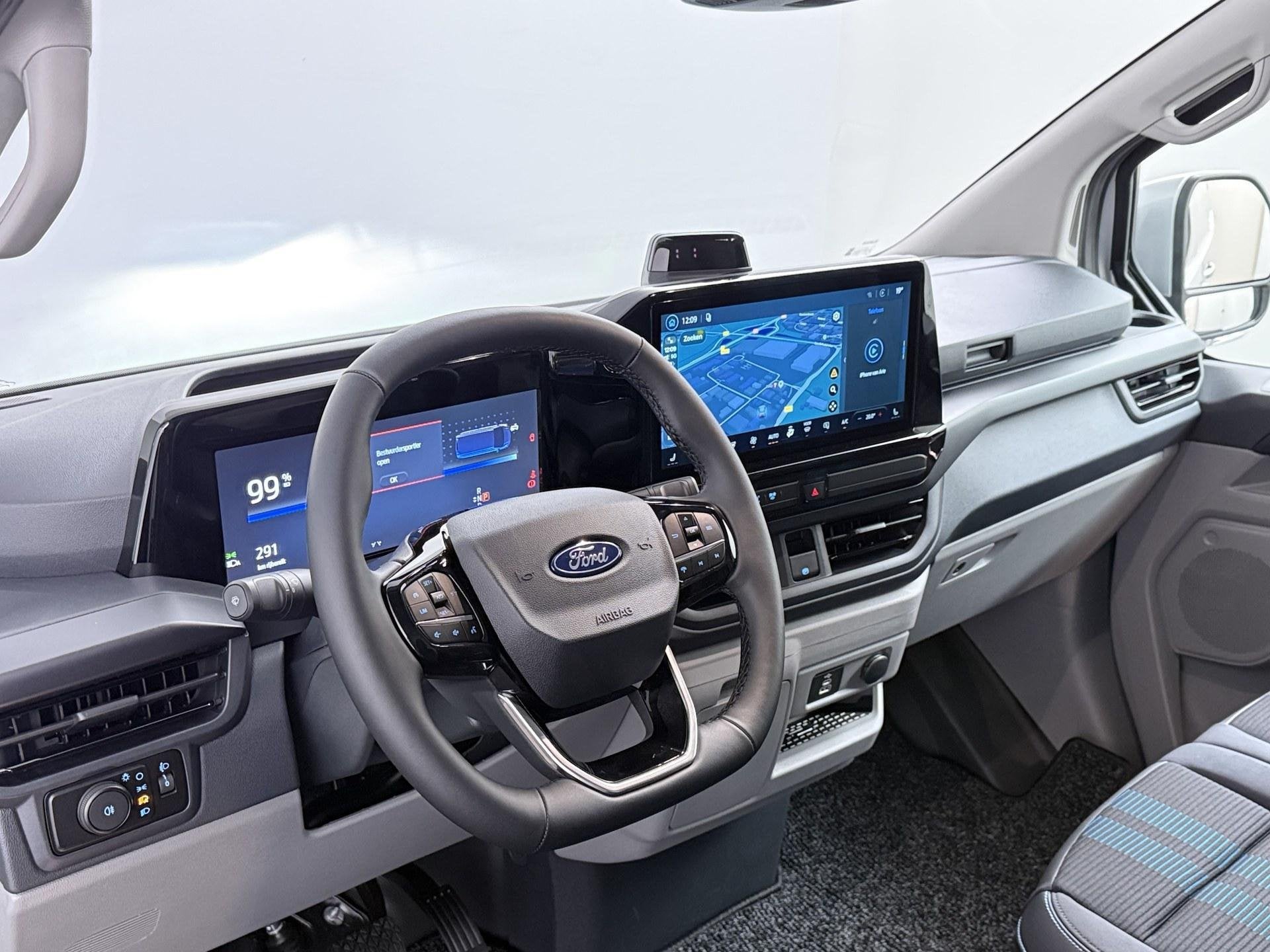 Ford E-Transit Custom 340 L2H1 Sport 71 kWh | Camera | Dubbe, Auto's, Bestelauto's, Automaat, 71 kWh, 470 min, Nieuw