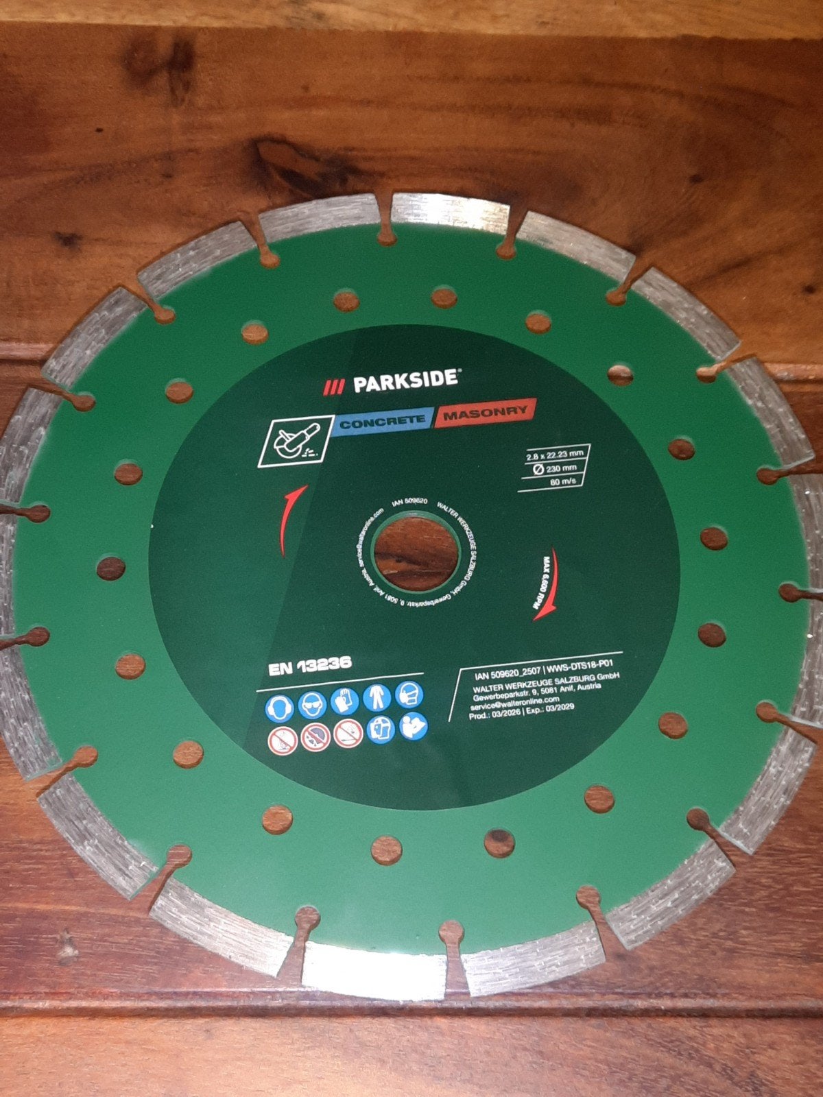 230 mm 23 cm Parkside diamant slijpschijven 11 Euro, Ophalen, Nieuw, 1000 watt of meer, Haakse handslijpmachine