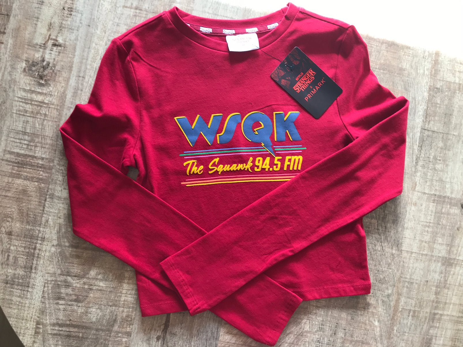 Stranger Things WSQK shirt, Kleding | Dames, Nieuw, Ophalen of Verzenden, Lange mouw, Maat 34 (XS) of kleiner