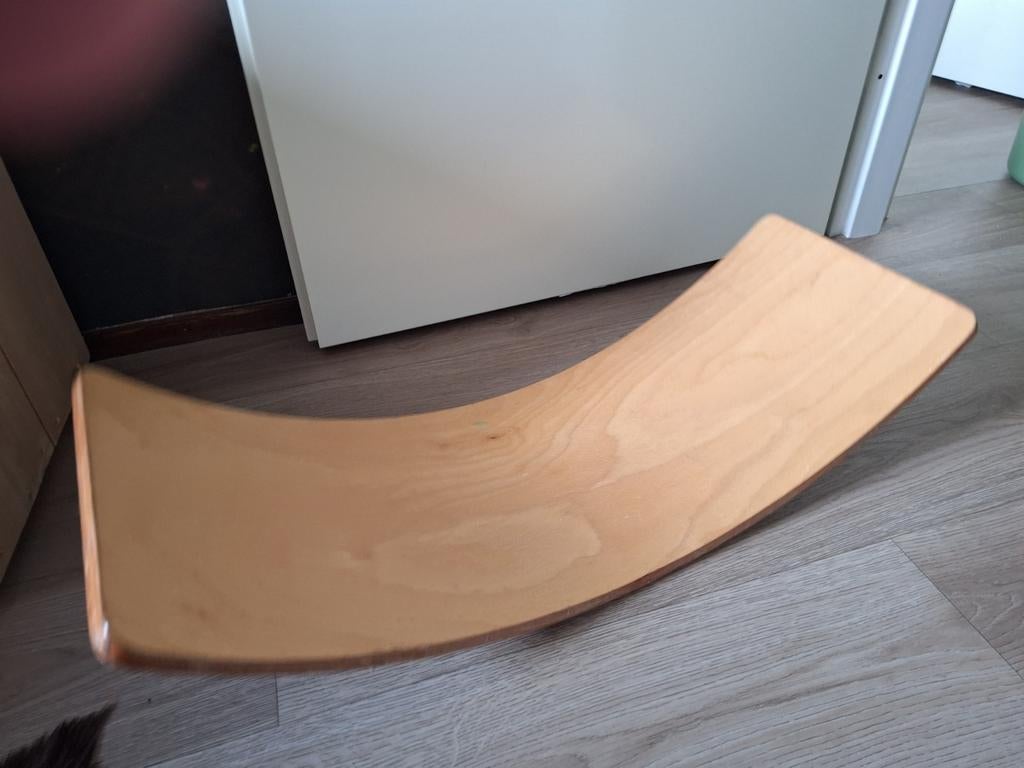 Houten Wobbelboard - Balansbord voor Kinderen, Ophalen of Verzenden, Gebruikt, Rij- of Hobbelspeelgoed