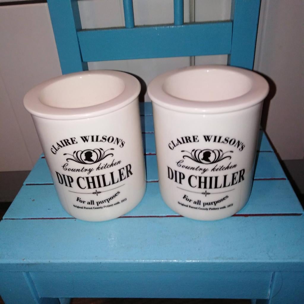 Claire Wilson's Dip Chiller Country Kitchen 2 stuks, Ophalen, Gebruikt, Overige typen, Overige stijlen