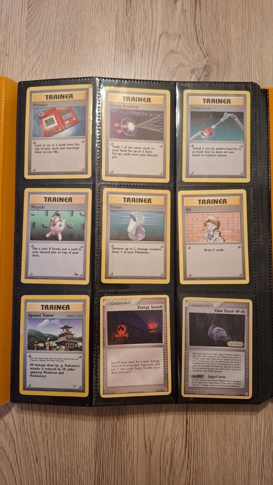 Verz. van +-185 pokemon kaarten op spelerniveau(1995t/m2026), Ophalen of Verzenden, Zo goed als nieuw, Meerdere kaarten