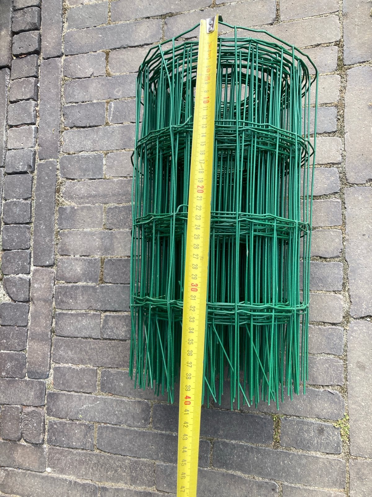 Groen gaashekwerk - 18 meter lang, Ophalen of Verzenden, Gebruikt, IJzer, Gaashekwerk