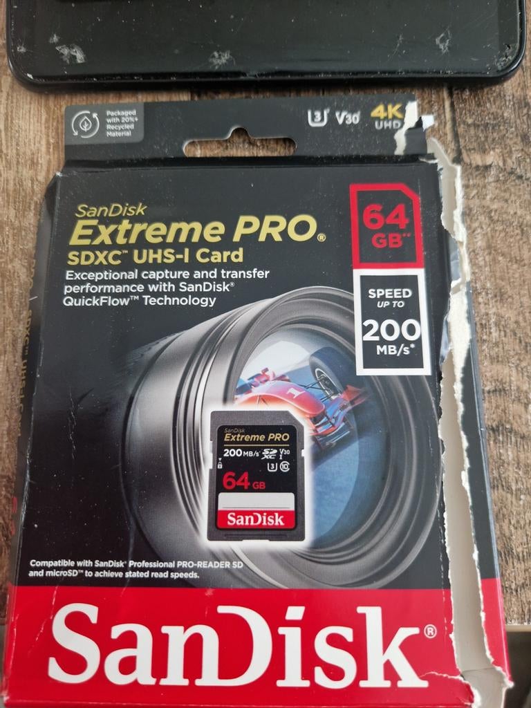SanDisk Extreme PRO SDXC UHS-I Geheugenkaart 64 GB, Ophalen of Verzenden