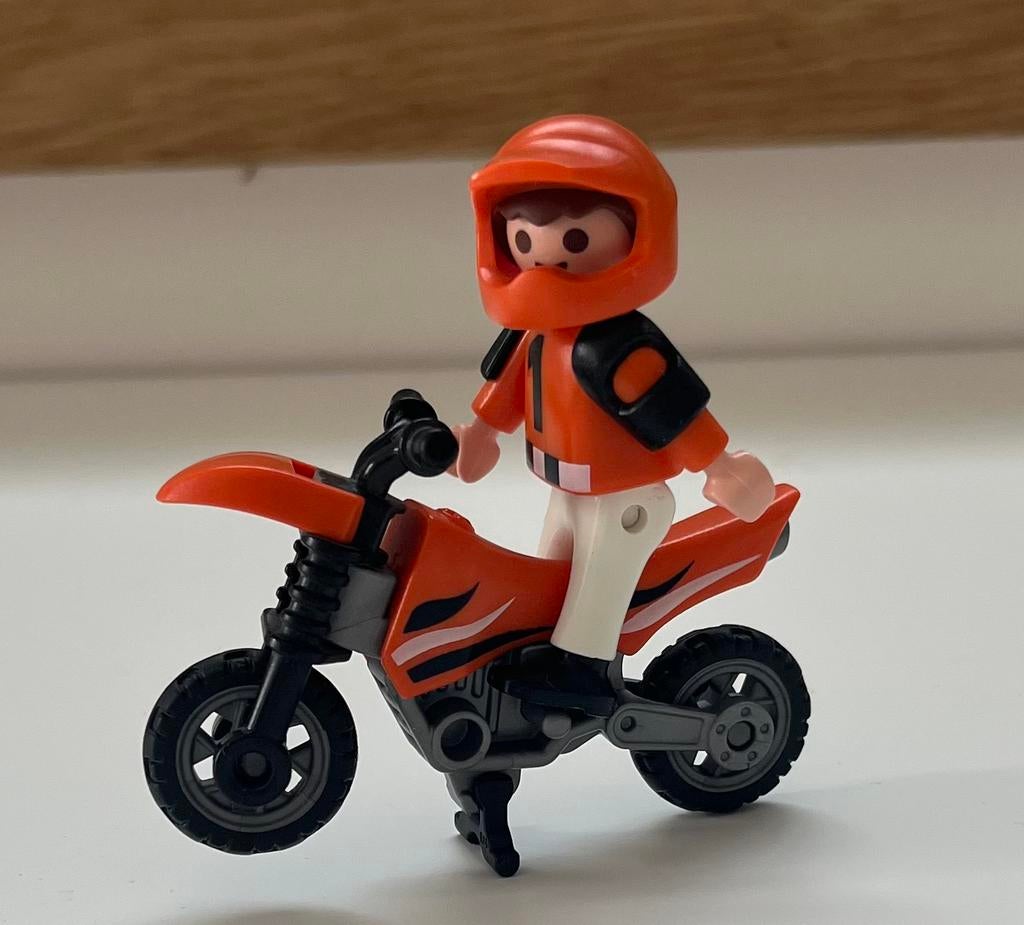 Playmobil 4698 kind op crossmotor compleet, Ophalen of Verzenden, Zo goed als nieuw, Complete set