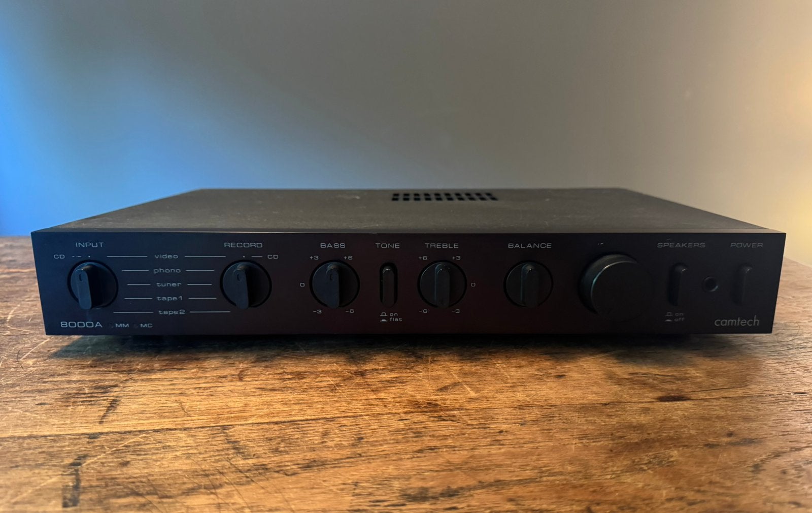 Camtech 8000A inc phonostage, Ophalen of Verzenden, Zo goed als nieuw, 120 watt of meer, Overige merken