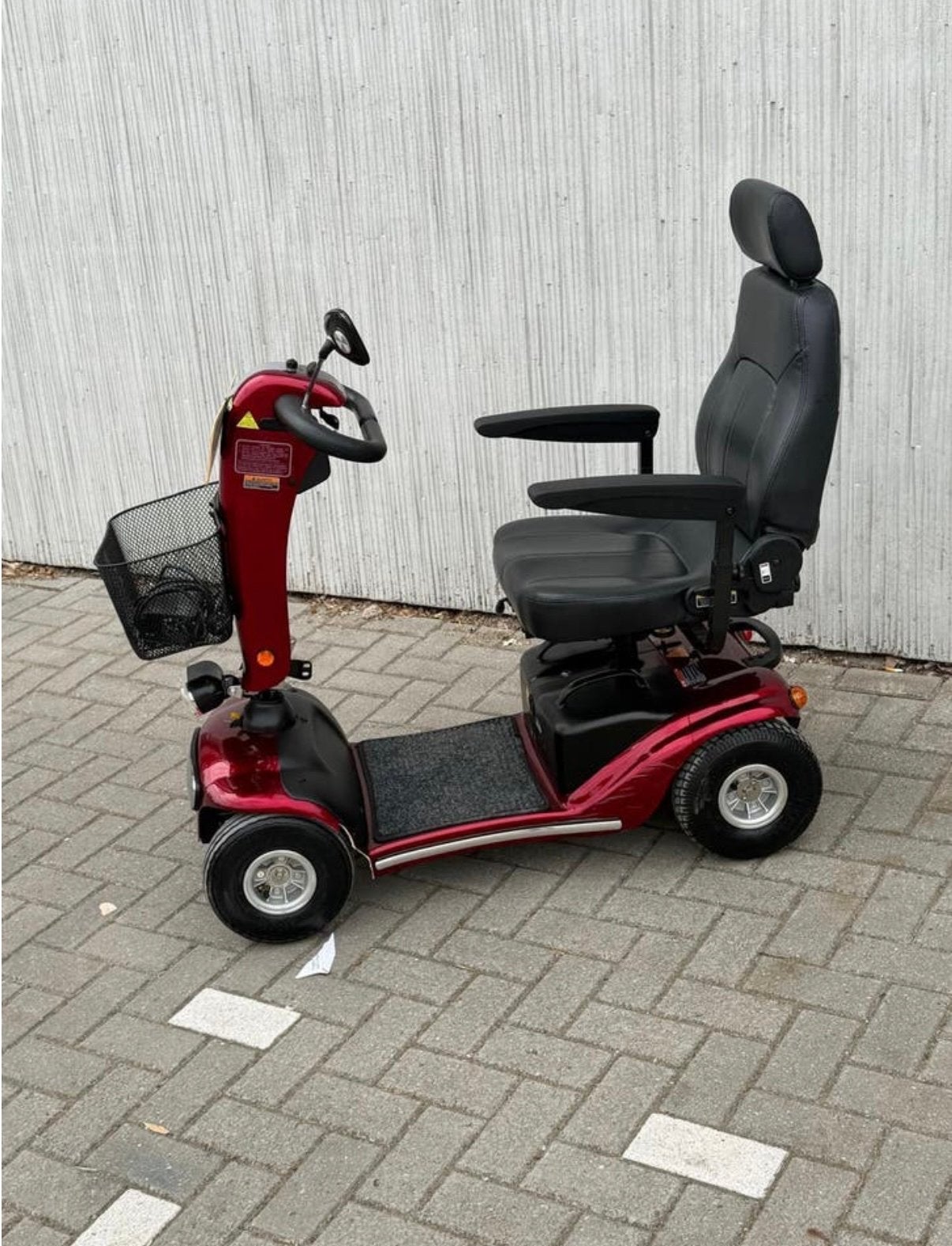 Nette Shoprider scootmobiel – Bordeauxrood – Perfecte staat!, Ophalen, Zo goed als nieuw