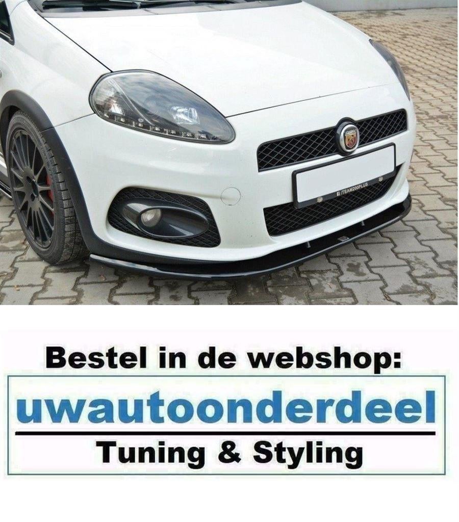 Maxton Spoiler Lip Splitter Voor Fiat Grande Punto Abarth, Auto diversen, Tuning en Styling, Verzenden