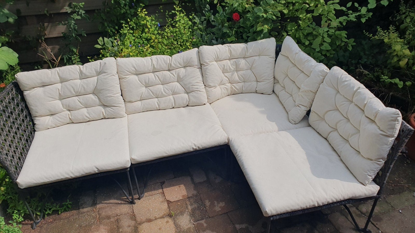IKEA Jutholmen Loungeset 4-delig, Tuin en Terras, Ophalen, 4 zitplaatsen, Kunststof, Gebruikt