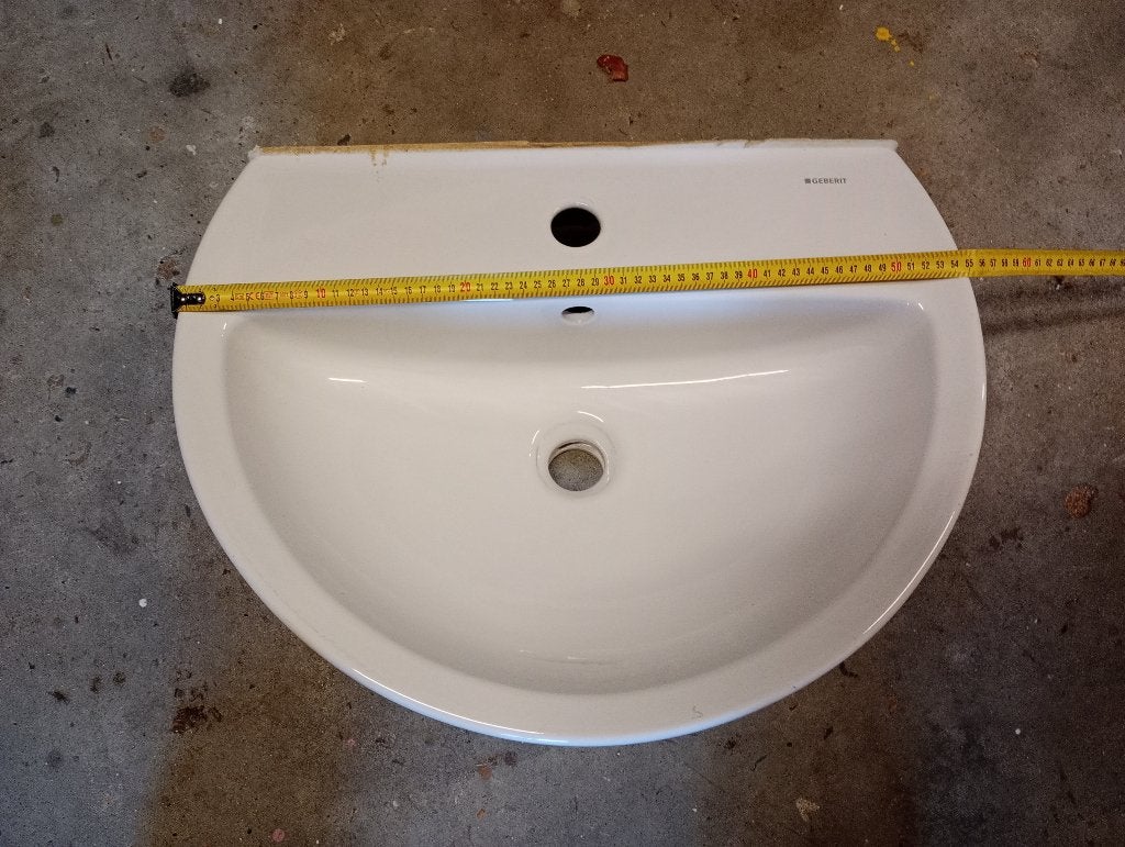 wasbak nieuw 55 x 42 cm, Ophalen, Nieuw, Steen, Wastafel