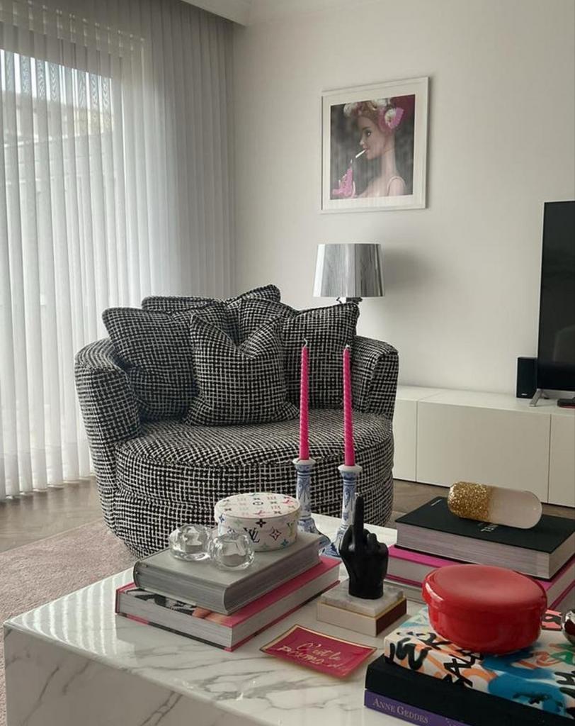 Grote ronde draaifauteuil - Zo goed als nieuw, Huis en Inrichting, Fauteuils, Ophalen, Zo goed als nieuw, Stof, 100 tot 125 cm