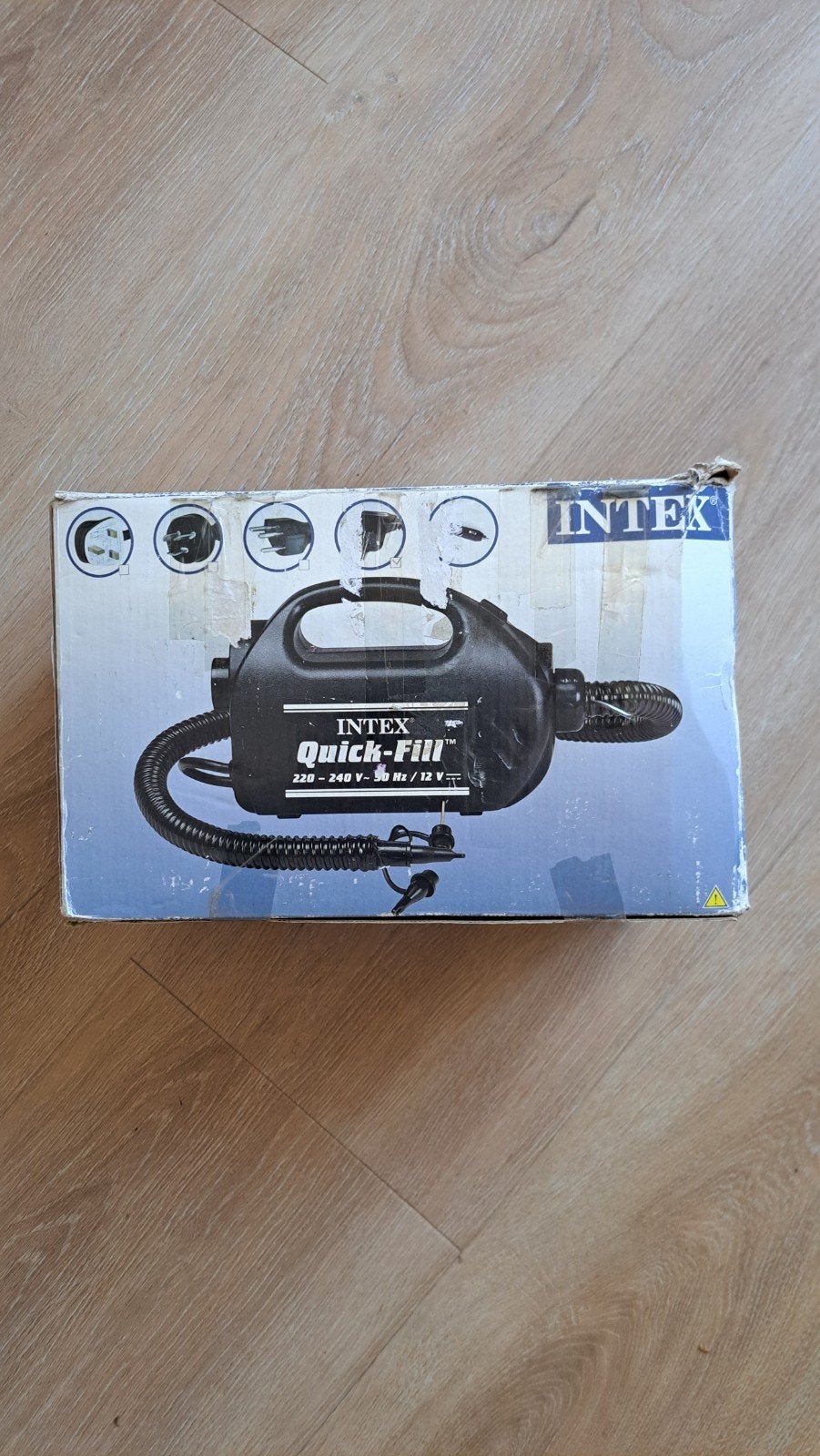 Intex Quick-Fill elektrische pomp 220-240V/12V, Ophalen of Verzenden, Gebruikt, Elektrisch