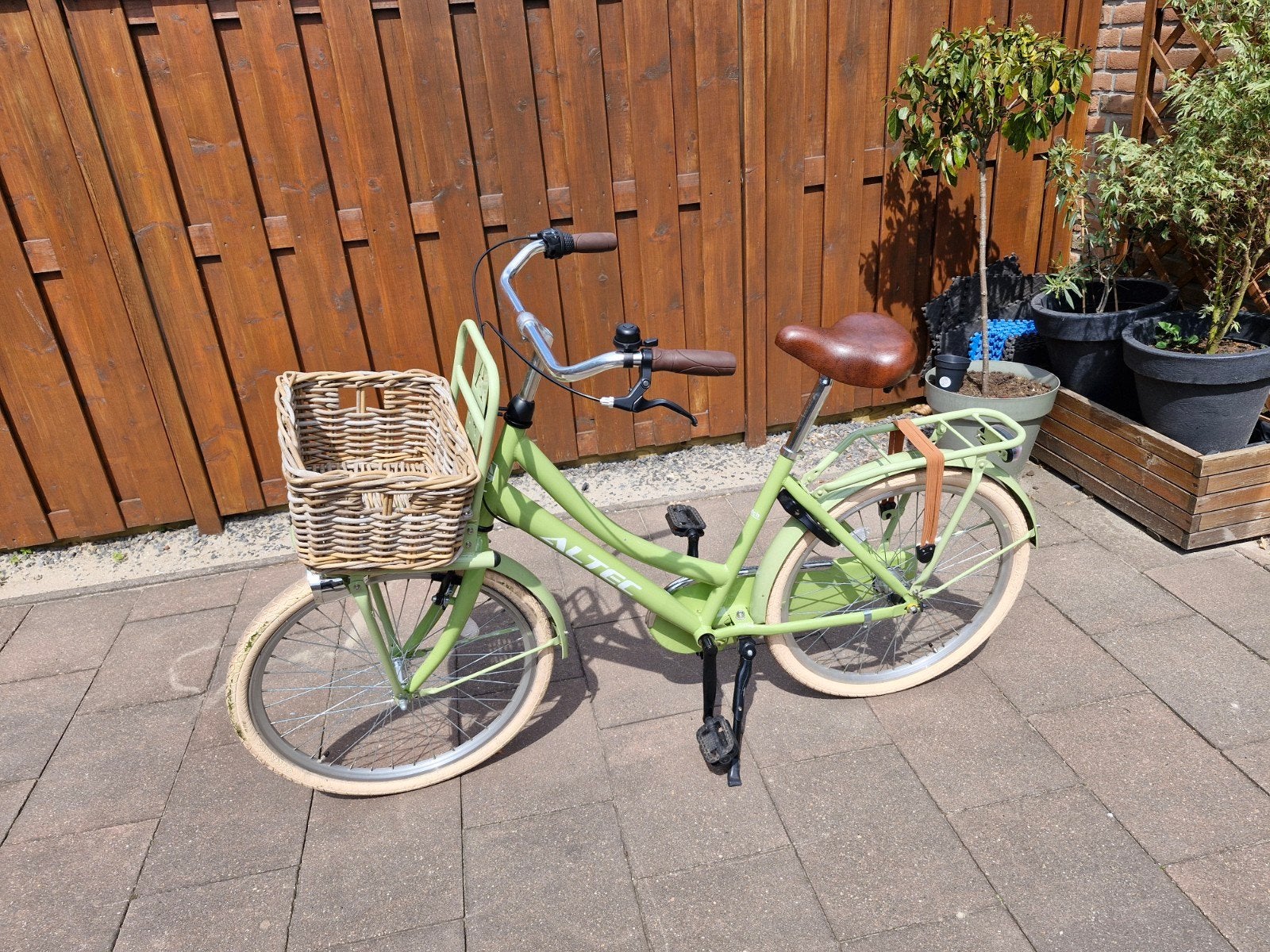 Altec Dutch Transportfiets 24 inch Moss Green 3 versn., Terugtraprem, Altec, 24 inch, Versnellingen
