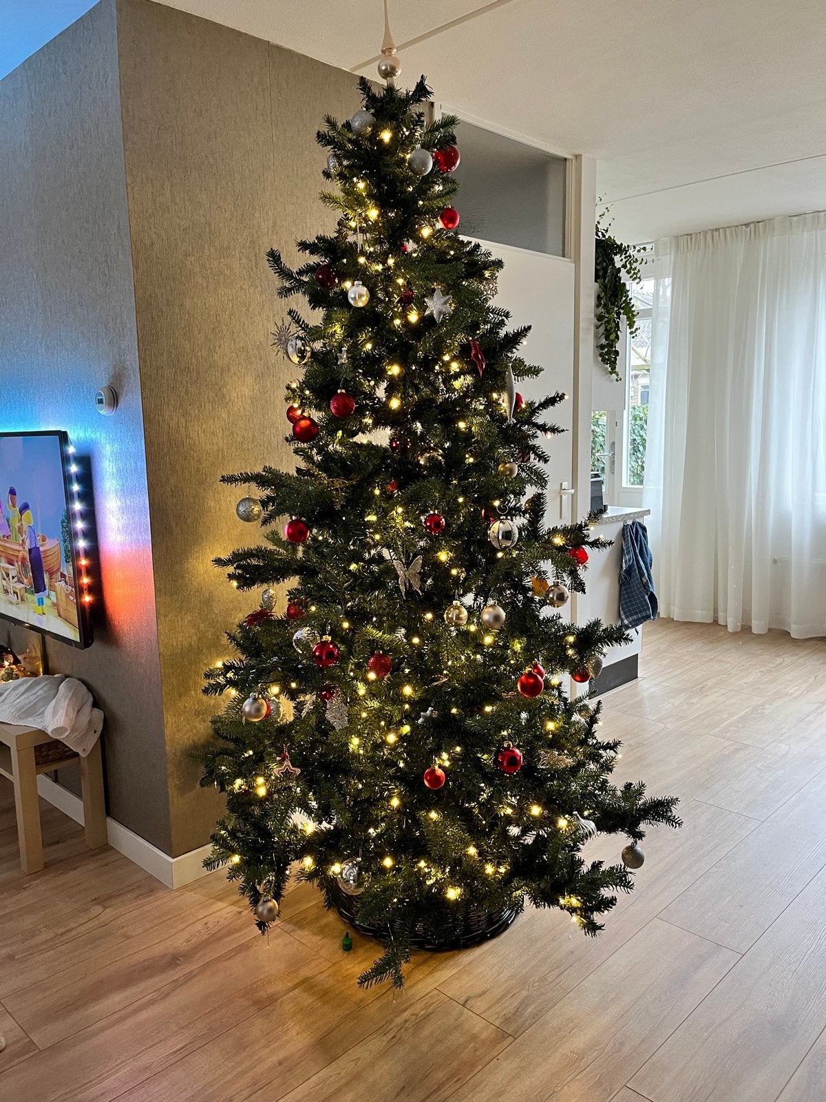 Kunst kerstboom - 210cm, Ophalen, Zo goed als nieuw