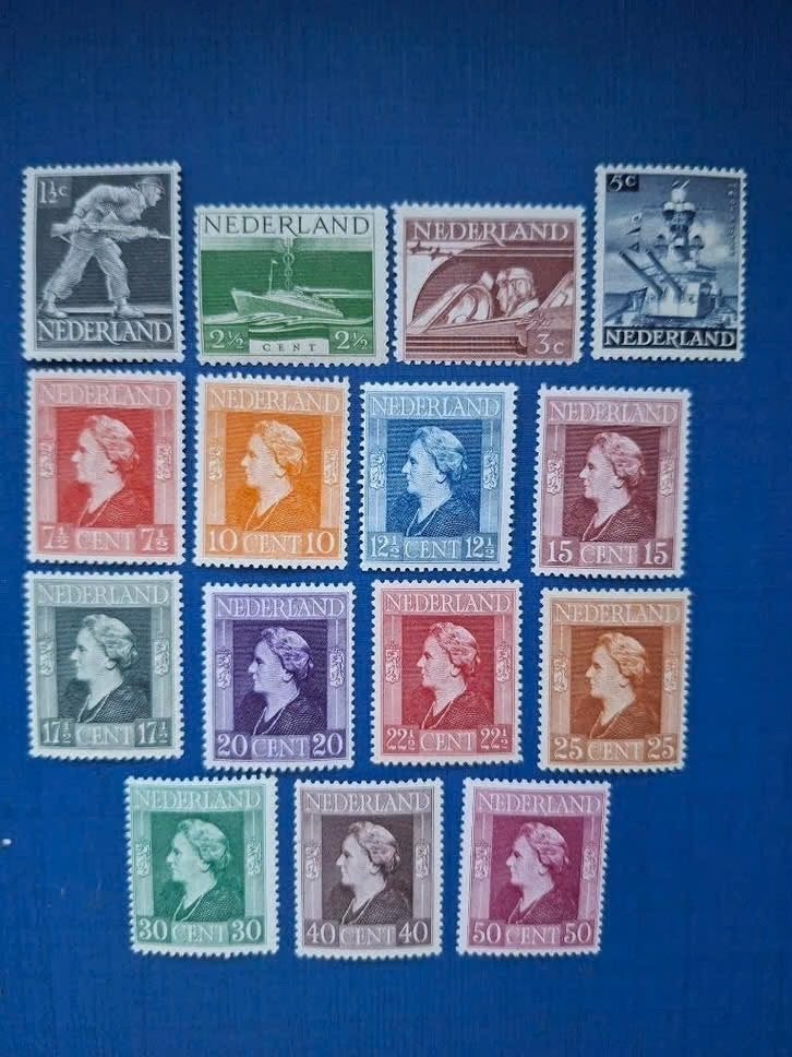 Postzegel NL 1944-46 PF Serie Bevrijdingszegels 08-08, Postzegels en Munten, Postzegels | Nederland, Ophalen of Verzenden, Na 1940