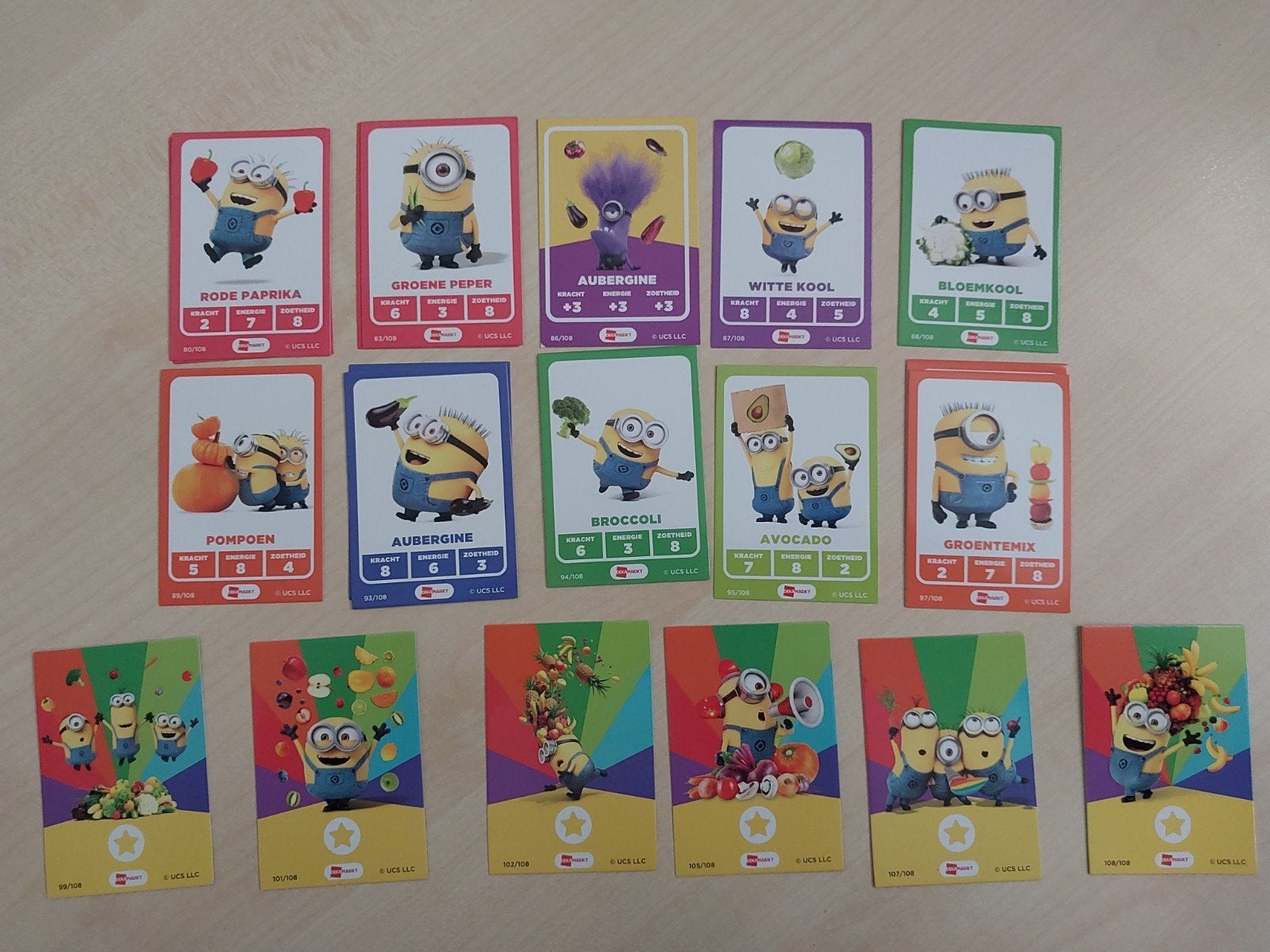 Minions kaartjes, Verzamelen, Supermarktacties, Dekamarkt, Verzenden