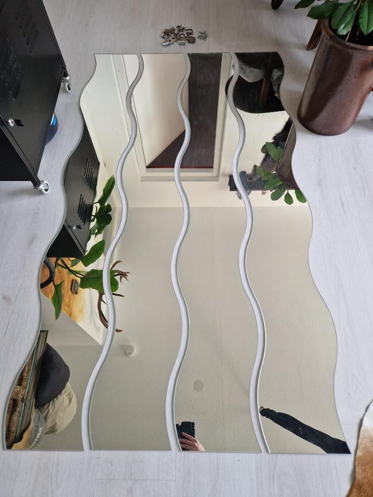 4x Ikea KRABB spiegel, Huis en Inrichting, Woonaccessoires | Spiegels, Ophalen, Minder dan 50 cm, Gebruikt, Overige vormen