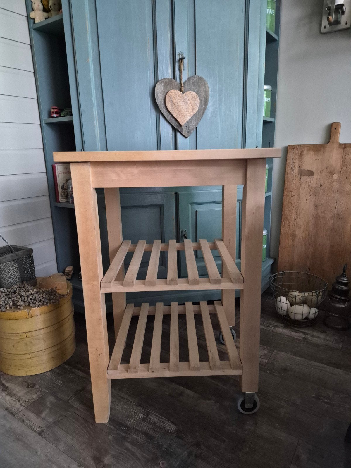 Keuken trolley  zgan 50x58x85 zware kwaliteit, Zo goed als nieuw, Minder dan 100 cm, 25 tot 50 cm, 50 tot 100 cm