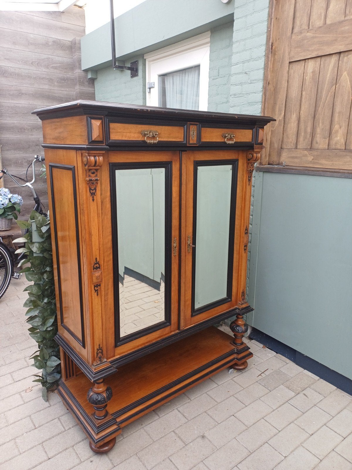 Antieke Kast met Spiegels - Klassiek Design, Ophalen