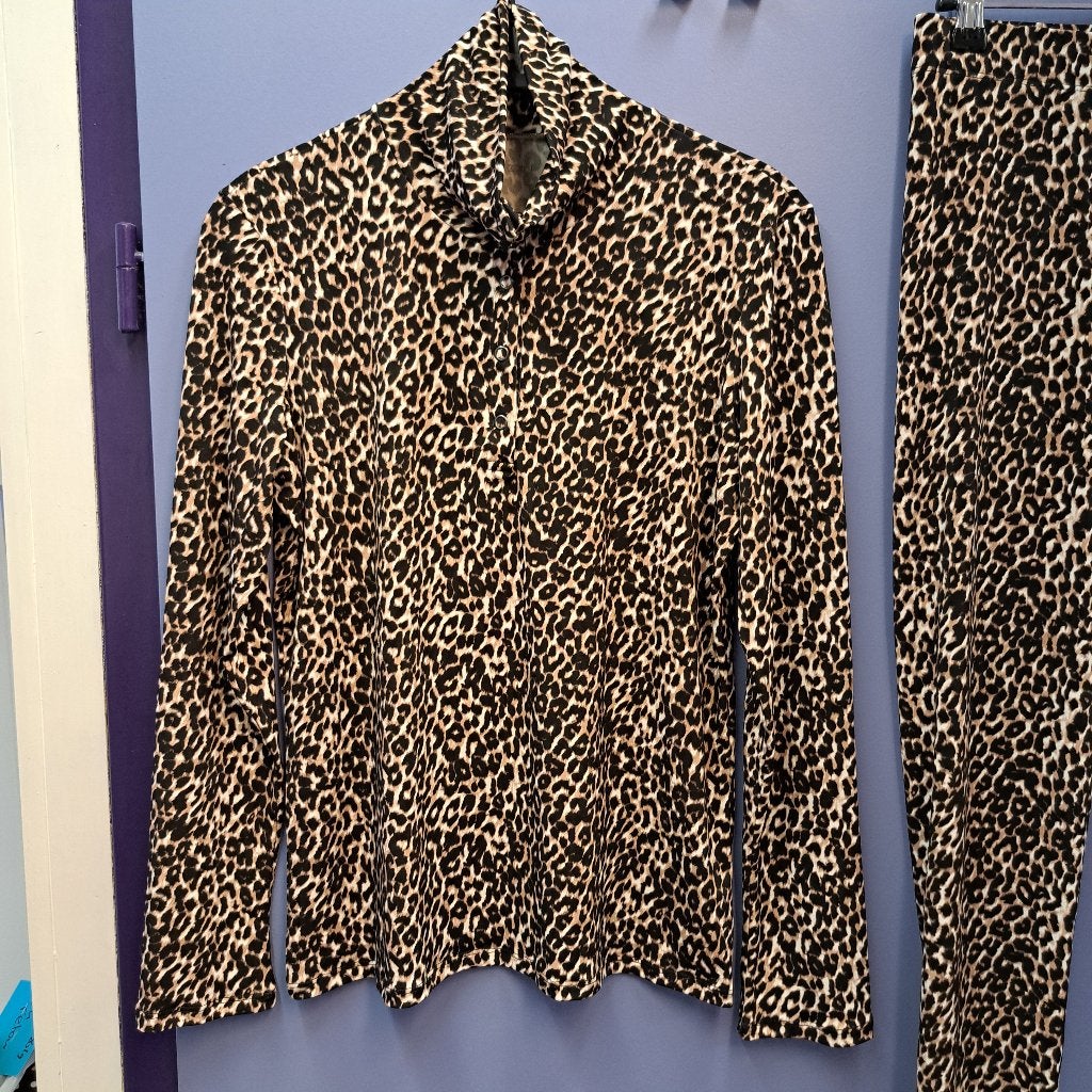 MarcCain set: luipaard top col + legging maat 3 M nr 49792, Kleding | Dames, Maat 38/40 (M), Kostuum of Pak, Bruin, .