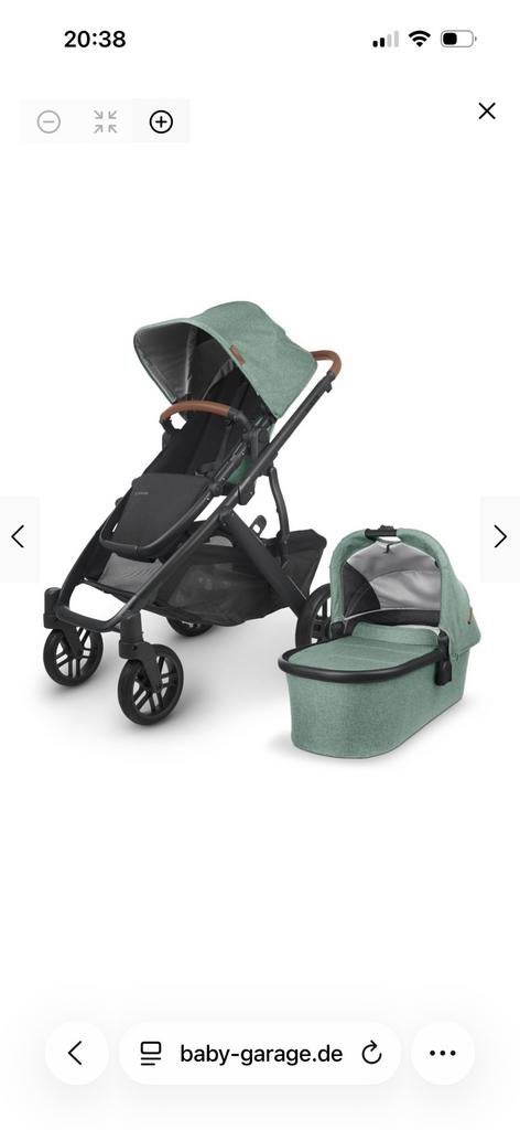 Uppababy v2, Zo goed als nieuw, Combiwagen, Verstelbare duwstang, Ophalen
