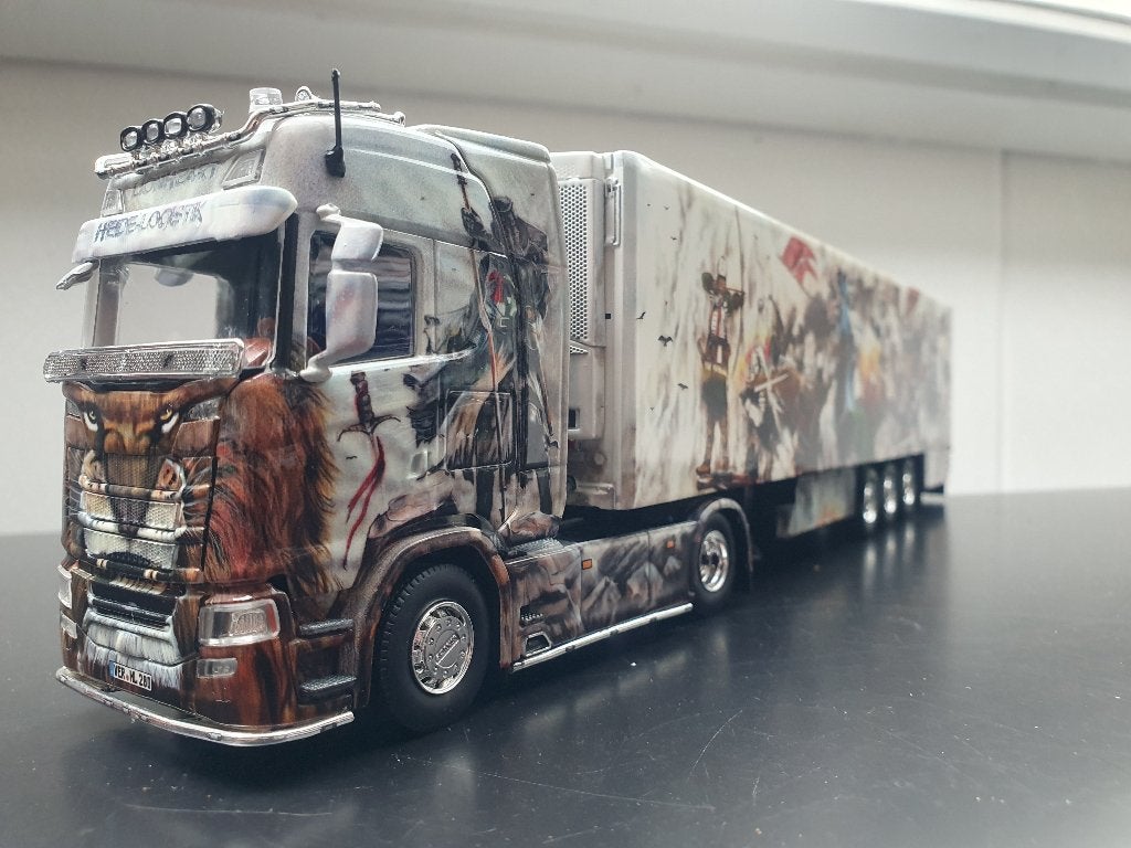 Tekno Scania Heide logistics, Hobby en Vrije tijd, Ophalen of Verzenden, Nieuw, Bus of Vrachtwagen, Tekno