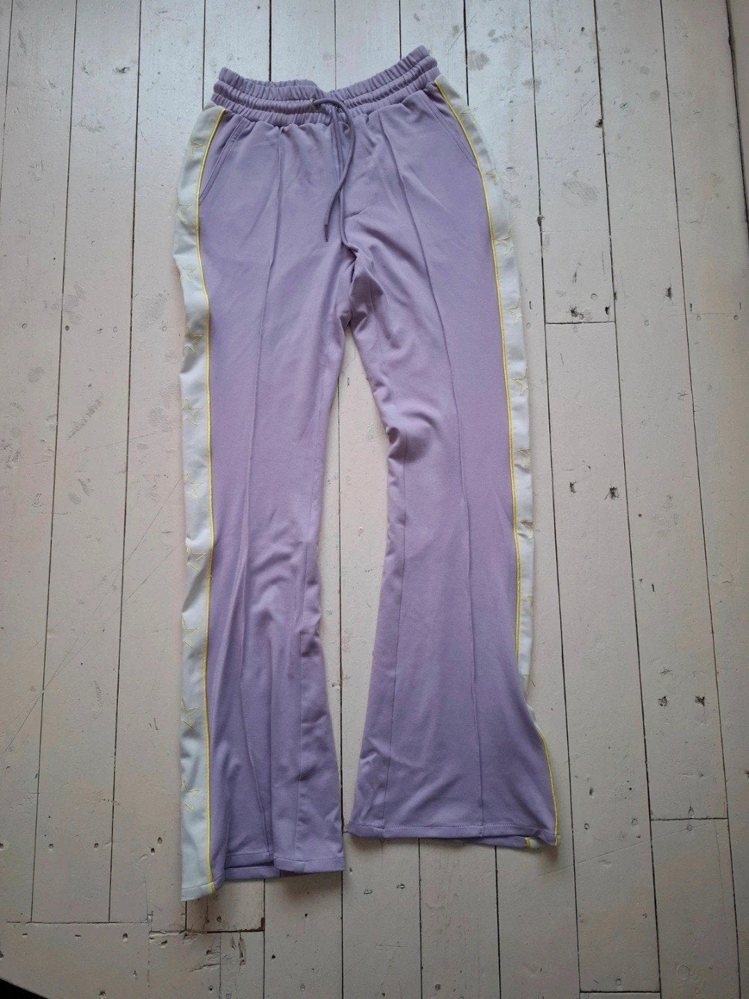 Colourful Rebel joggingbroek lila met wit en geel, maat S, Paars, Colourful Rebel, Ophalen of Verzenden, Zo goed als nieuw